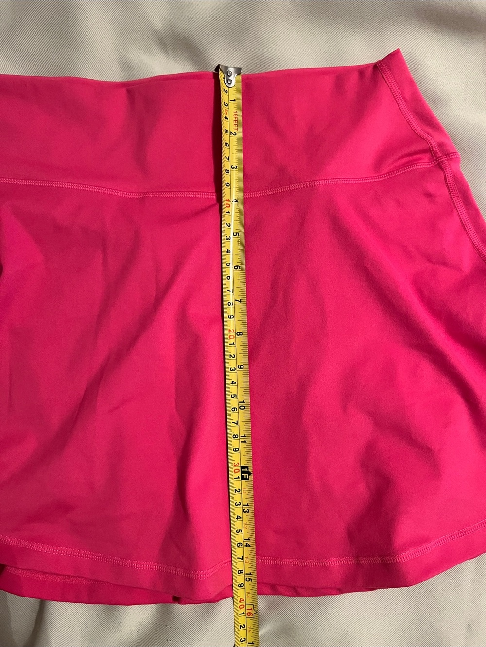 J. Crew Bright Pink Athletic Set- Skirt with Built-In Shorts and Reversible Bra - Picture 8 of 10